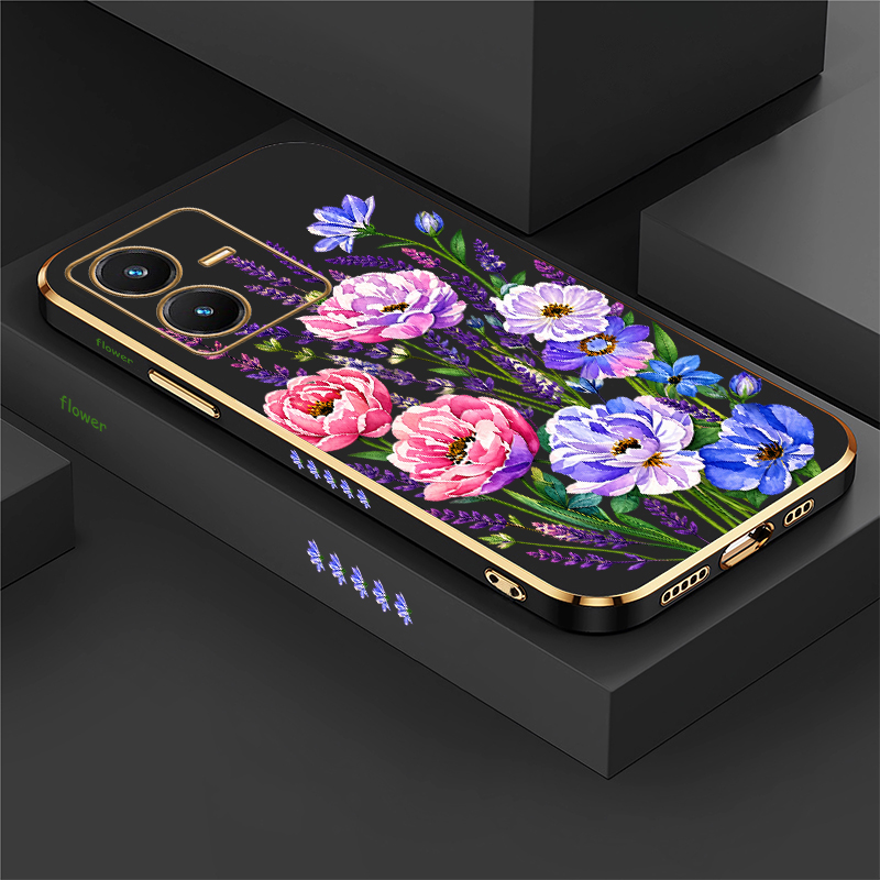 Vivo Y28 - Blumen-Handyhülle für Vivo Y28 S Y27