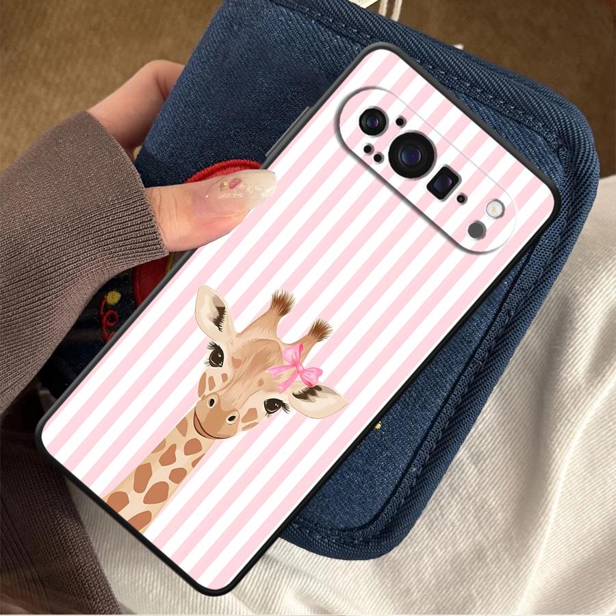 Google Pixel 8A - Cartoon Giraffe Funda Handyhülle für Google