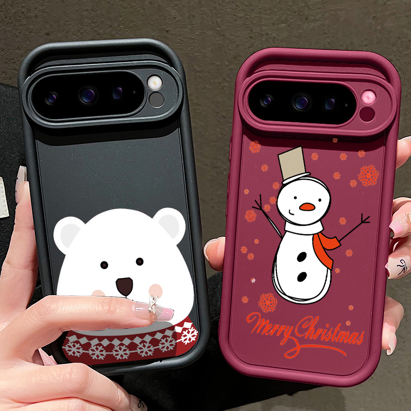 Google Pixel 9 - Weihnachtsgeschenk: Musterierte TPU-Handyhülle für Google Pixel