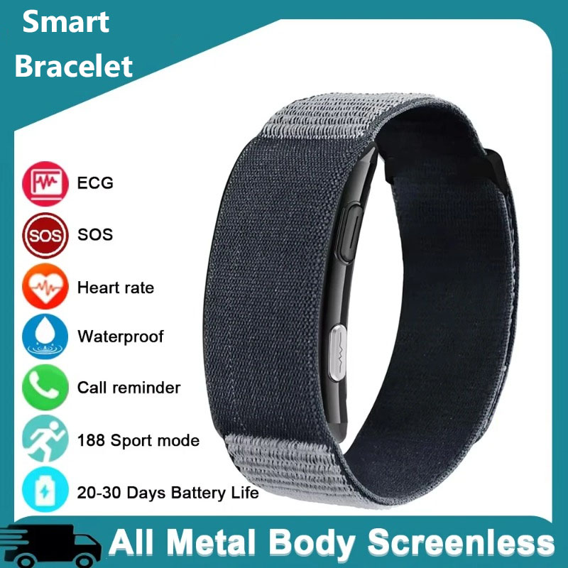 Fall Detection Watch - VITRO NO Screen Leichtes Smart-Armband EKG