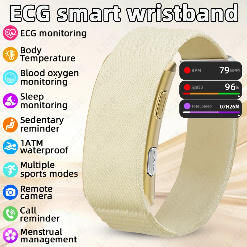 Fall Detection Watch - Männer Smart Uhr EKG Gesundheit Blutdruck