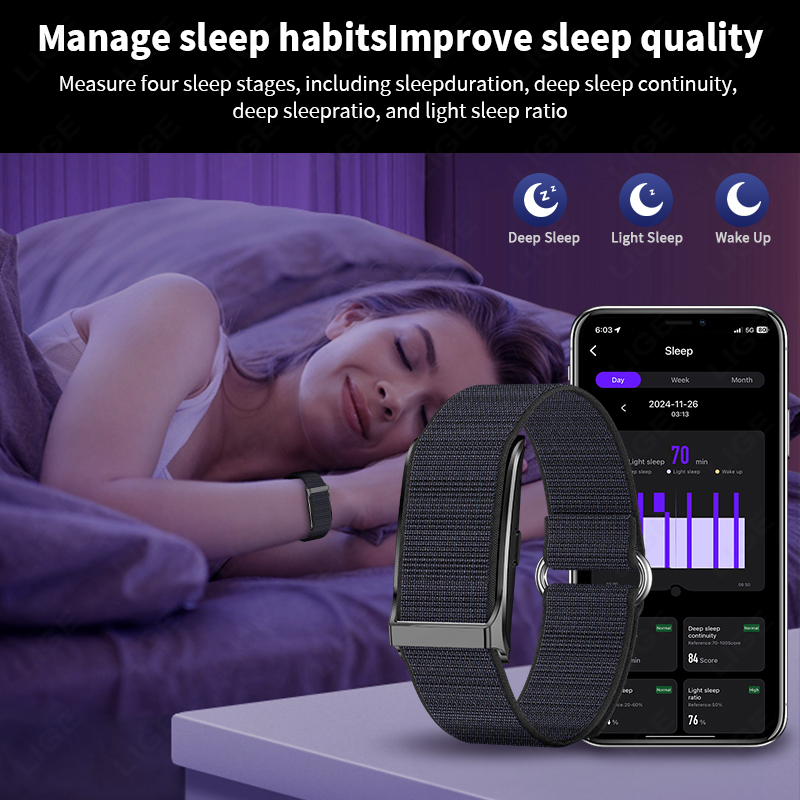 LIGE Smart Uhr Herzfrequenz Bl – Fall Detection Watch Bewertung und Preis