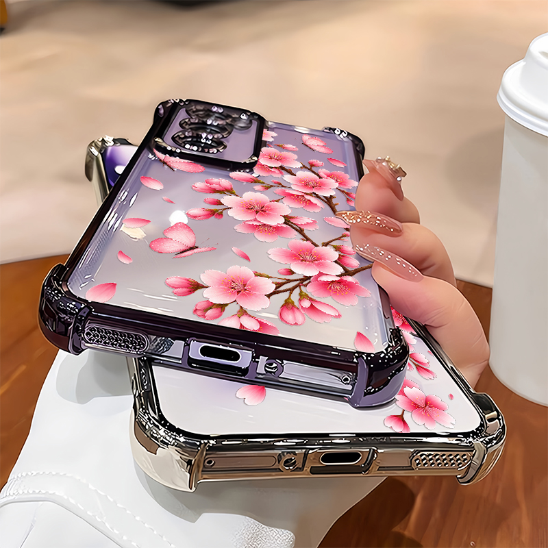 Handyhülle mit rosa Pfirsichbl – Oppo Reno 12 Bewertung und Preis